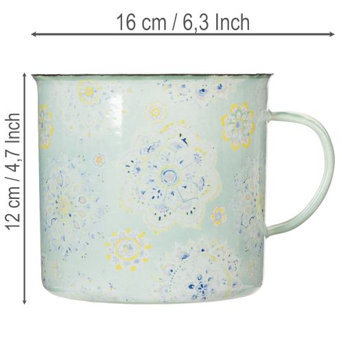Decoratieve mok, plantenpot,