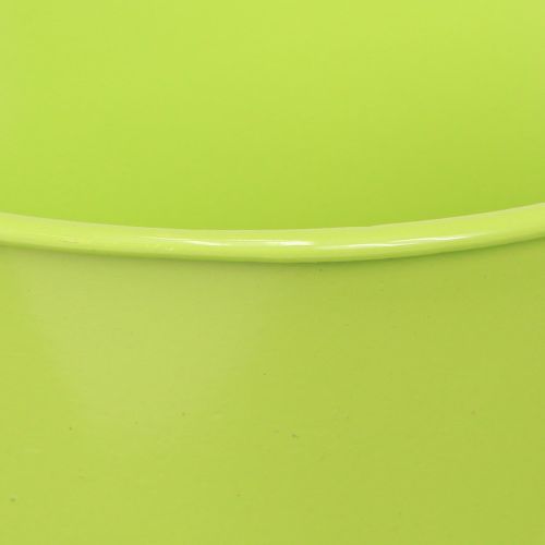 Artikel Decoratieve theekop metaal met bord lichtgroen Ø12 H10cm 8 st
