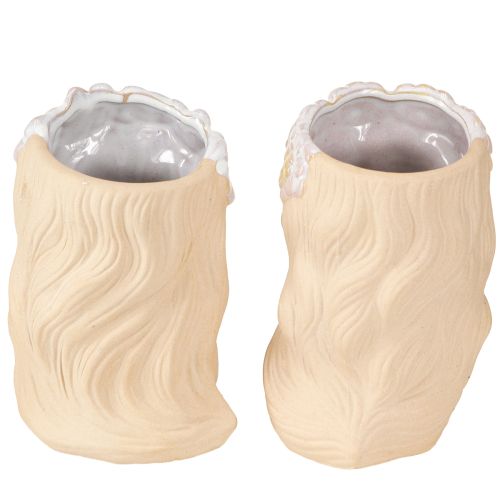 Artikel Decoratieve vaas keramiek plantenbak meisje Ø7.5cm H16cm 2st