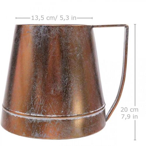 Artikel Siervaas metaal koper sierkan sierkan B24cm H20cm