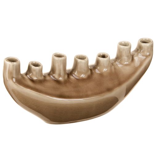 Artikel Decoratieve Vaas Boot Keramiek Vaas Bruin 23×8.5cm H11cm