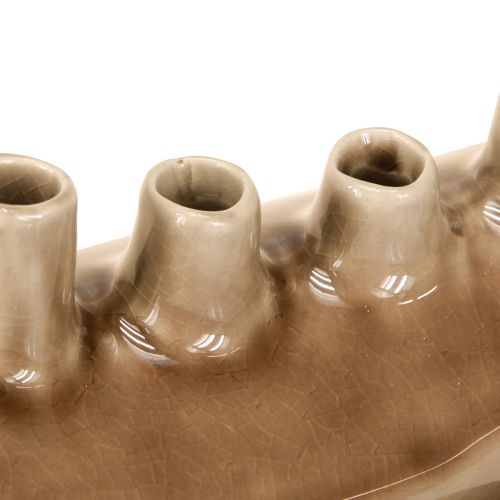 Artikel Decoratieve Vaas Boot Keramiek Vaas Bruin 23×8.5cm H11cm