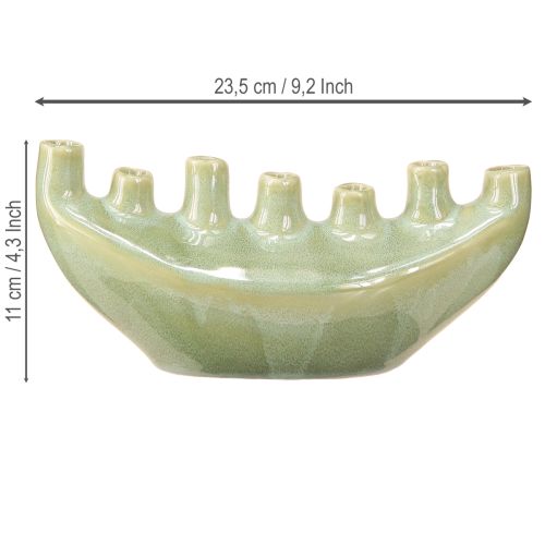 Artikel Decoratieve vaas boot keramiek vaas lichtgroen 23×8,5×11cm