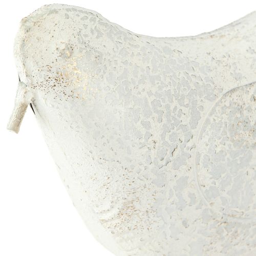 Artikel Decoratieve Vogel Metalen Decoratieve Figuur Vintage Wit Goud 35x32.5cm