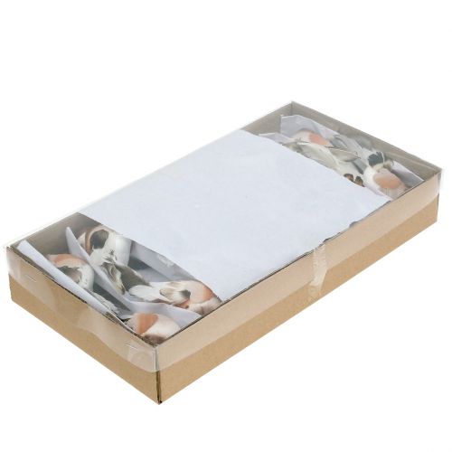 Floristik24 Decoratieve vogel om bruin te plakken 10cm 12st