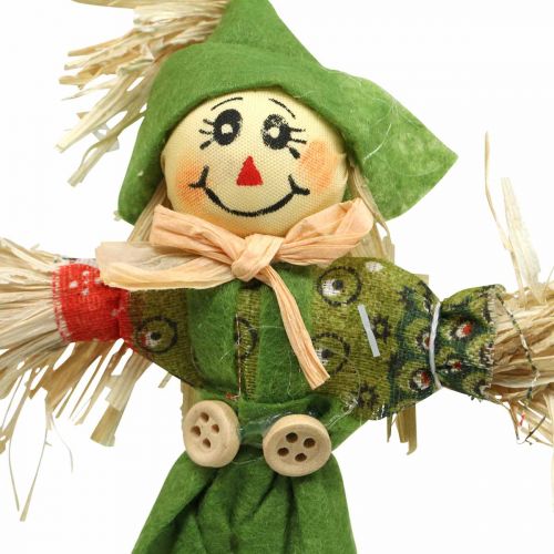 Floristik24 Vogelverschrikker decoratie 17cm diverse kleuren L33cm 16 st