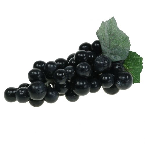 Decoratieve druiven zwart 18cm