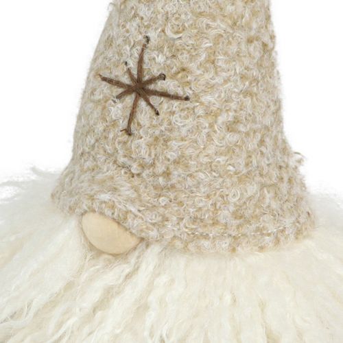 Artikel Decoratieve kabouterhoed van vilt tafeldecoratie bruin beige H28cm 2 stuks