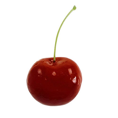 Floristik24 Decoratieve kersen donkerrood 3cm 12st