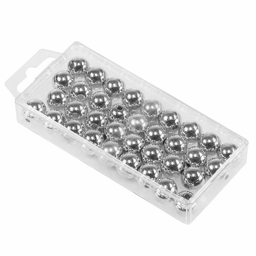 Artikel Sierkralen zilver metallic 14mm 35 st