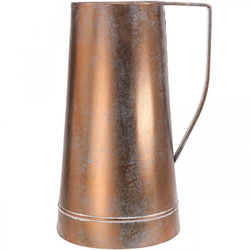 Artikel Siervaas koperkleurig sierkan vintage decoratief B21cm H36cm