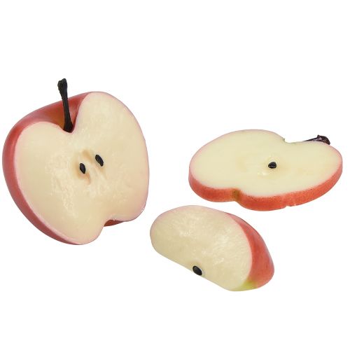 Decoratieve appels kunstfruit in stukjes 6-7cm 10st
