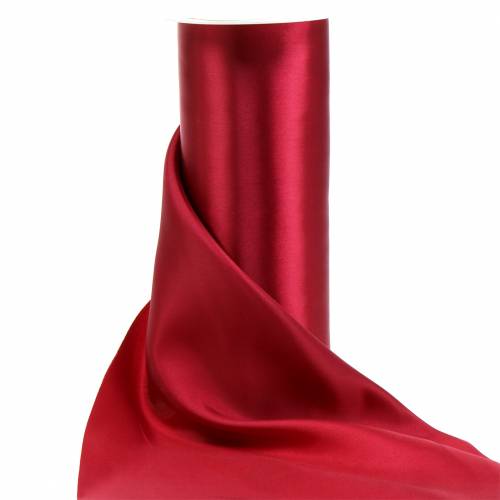 Floristik24 Satijnlint tafellint Bordeaux 200mm 10m