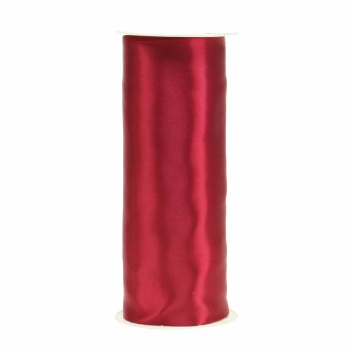 Floristik24 Satijnlint tafellint Bordeaux 200mm 10m