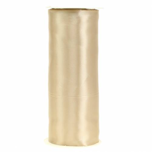Floristik24 Satijnen lint tafellint champagne 200 mm 10 m