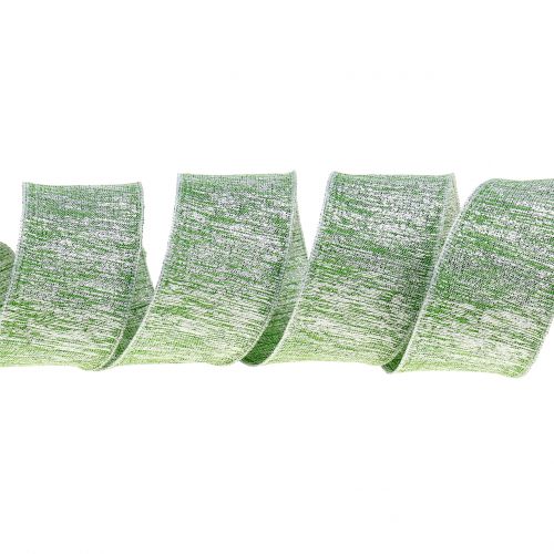 Artikel Sierlint met mica groen 40mm 20m