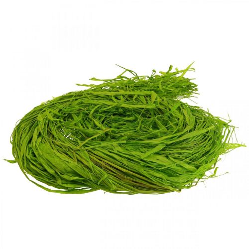 Artikel Decoratieve raffia voor handwerk Natuurlijke raffia bast appelgroen 200g