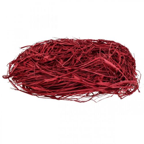 Floristik24 Decoratieve raffia voor het vervaardigen van natuurlijke raffia raffia rood 200g