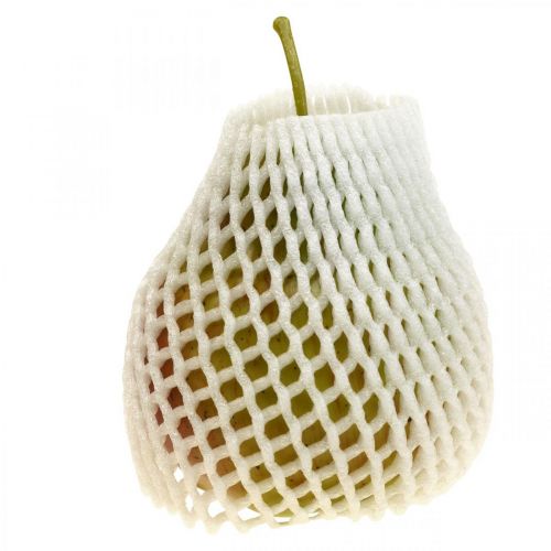 Floristik24 Deco peer groen rood, deco fruit, eetpop 11cm