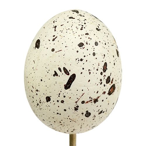 Floristik24 Decoratief ei 5cm op de stok 12st