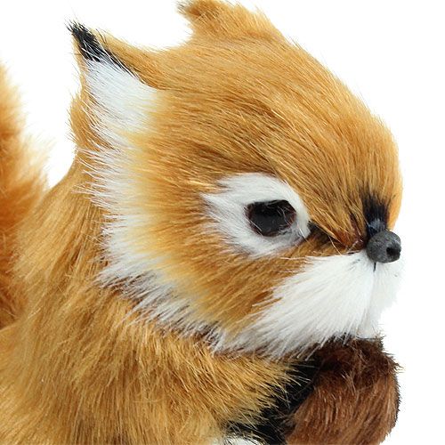 Floristik24 Decoratieve eekhoorn lichtbruin 8,5 cm