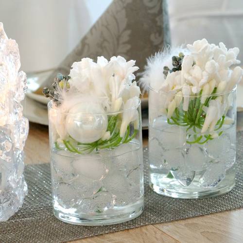 Floristik24 Decoratieve ijsblokjes drijvend 2,5 cm - 4 cm 500 g