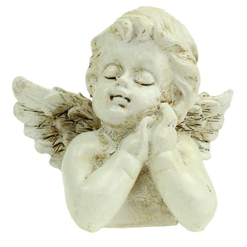 Artikel Decoratieve engel biddende creme 9cm 8 st