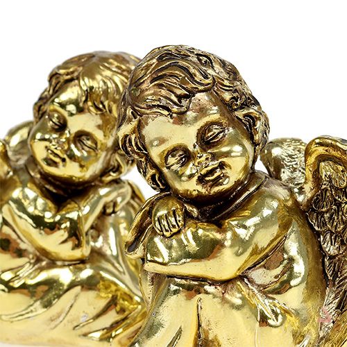 Artikel Decoratieve engel zittend goud, glanzend 9cm 4st