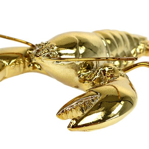 Floristik24 Decoratief figuurkreeft 8cm goud