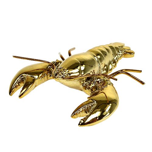 Floristik24 Decoratief figuurkreeft 8cm goud