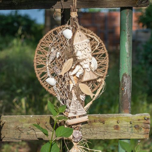 Floristik24 Deco vishanger houten vis maritiem decoratie hout 6,5×19,5cm
