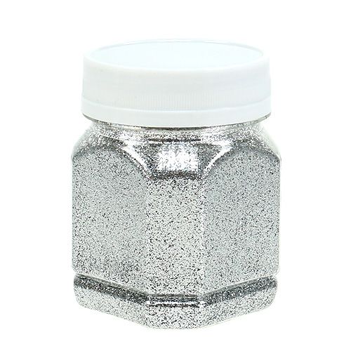 Decoratief tinsel zilver 115g