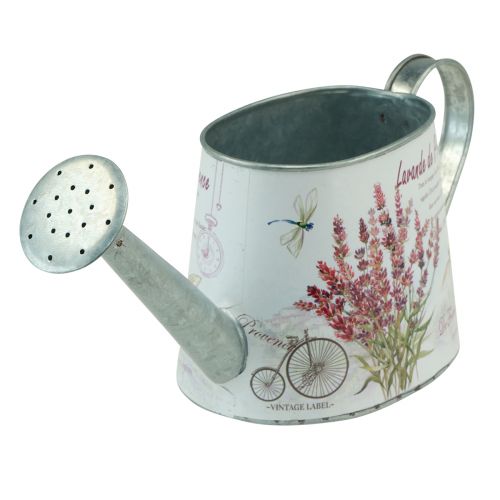 Artikel Decoratieve gieter metalen lavendelkan 30×11cm H14,5cm