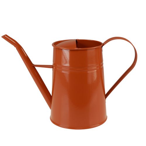 Artikel Decoratieve gieter metaal decoratie oranje bruin 1,7L H23cm