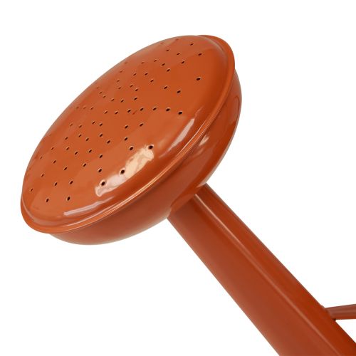Artikel Decoratieve gieter metalen plantenbak oranje bruin H26cm 5L