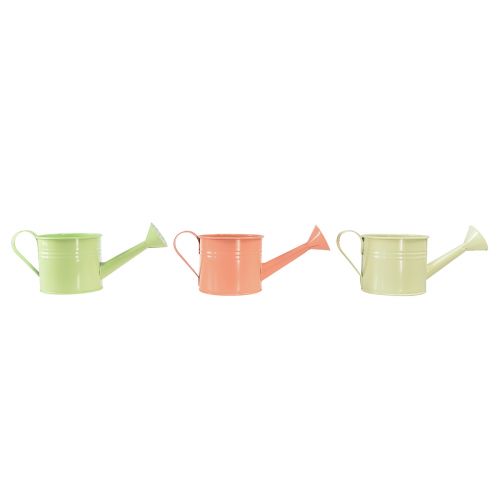 Artikel Decoratieve gieter pastelkleuren metaal Ø11cm H10cm 8 st