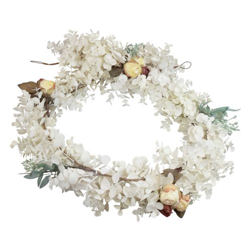 Artikel Decoratieve slinger plantenslinger eucalyptus kunstrozen droge look 170cm gebleekt