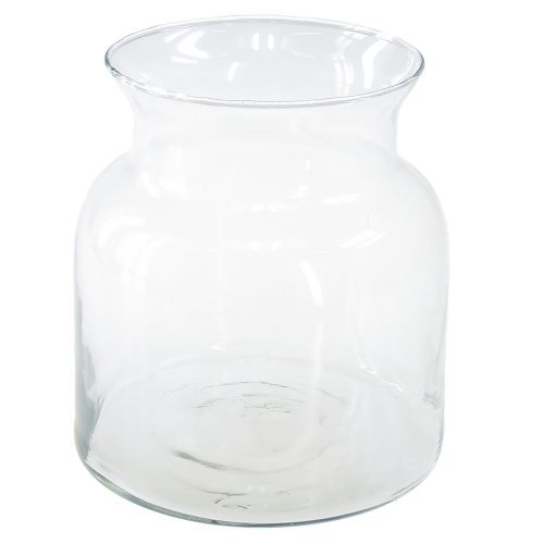 Decoratieve glazen vaas lantaarn glas helder Ø18cm H20cm