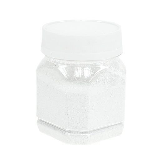 Floristik24 Decoratief glitterwit 115g