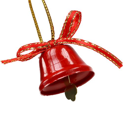 Floristik24 Decoratiebel rood 2.5cm 12st