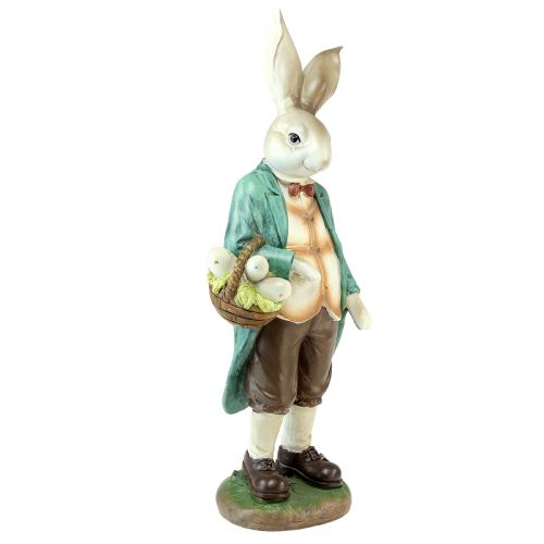 Artikel Decoratieve konijnenmand paaseieren decoratief figuur H39cm