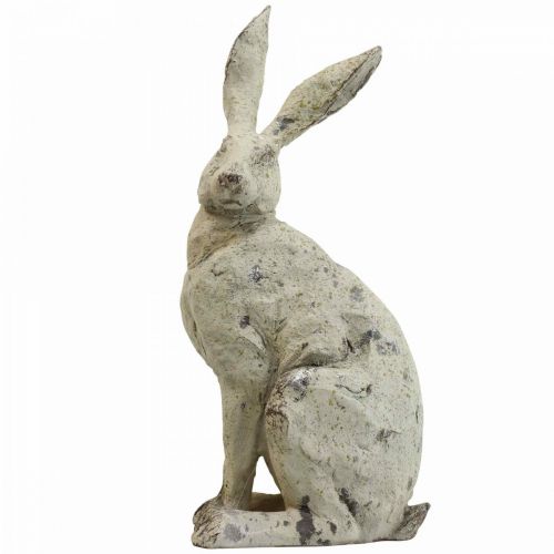 Floristik24 Decoratief konijn zittend steenlook tuindecoratie H30cm 2st