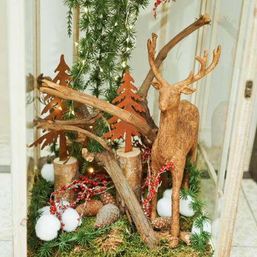 Floristik24 Deco hertenbast look H32cm