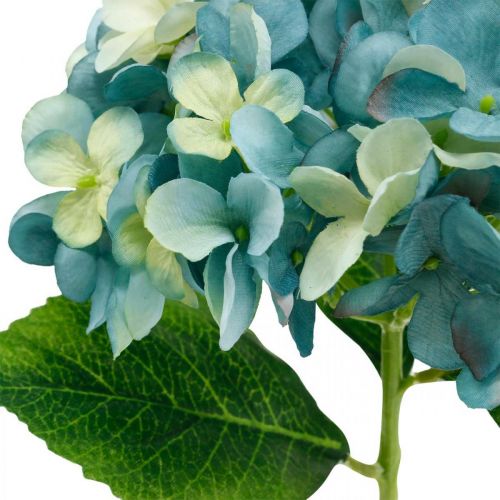 Artikel Decoratieve hortensia blauwe kunstbloem Kunsttuinbloem H35cm
