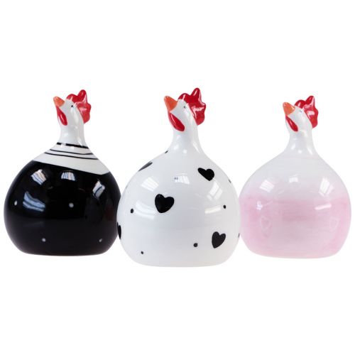 Artikel Decoratieve kippen Paasdecoratiefiguren haan 11,5cm 3st