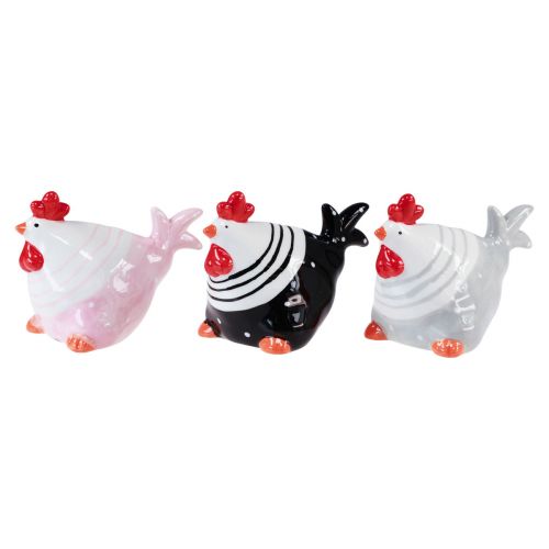 Artikel Decoratieve kippen Paasdecoratiefiguren kip 8,5 cm 3st