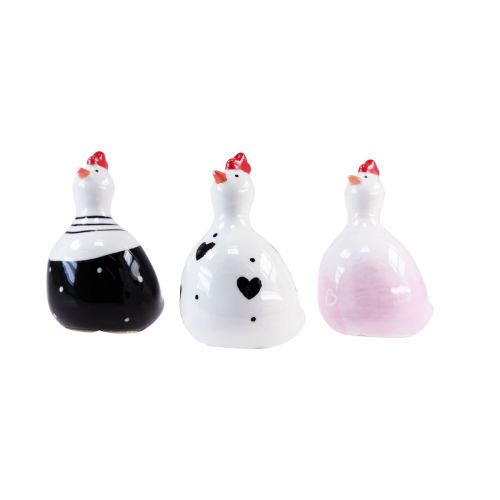 Artikel Decoratieve kippen Paasdecoratiefiguren kuikens 9,5cm 3 stuks