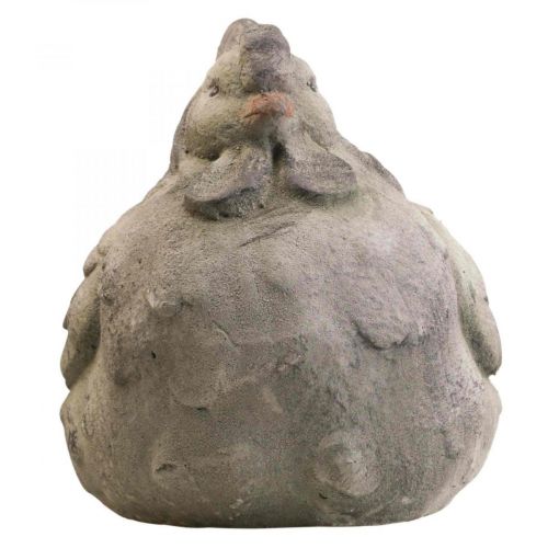 Floristik24 Deco kip large grijs keramiek vintage lente decoratie 30cm
