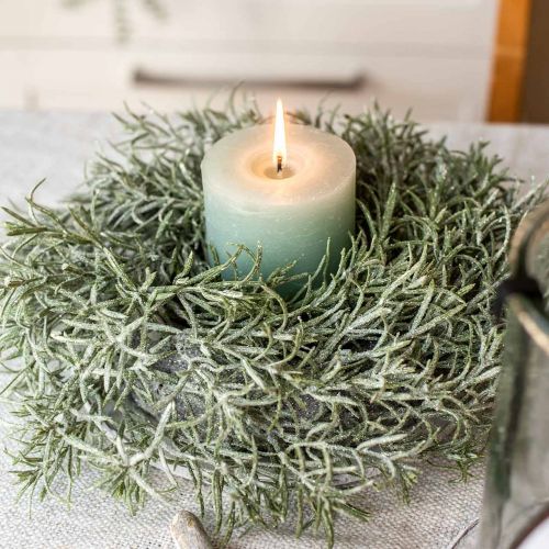 Floristik24 Sierkrans Ø30cm met glitter groen