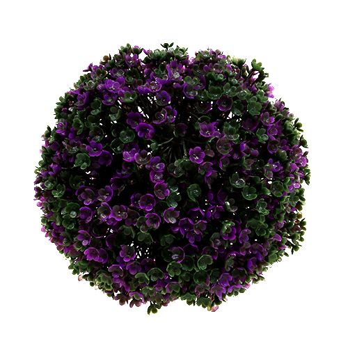 Floristik24 Decoratieve bal paars van bloemen plantenbol kunst Ø15cm 1st